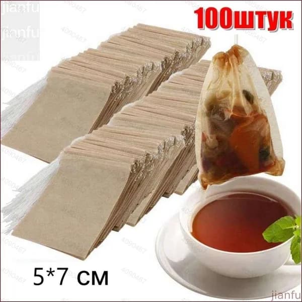 Фильтр для чая 5x7 см, 100 шт
