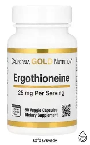 Эрготионеин, 25 мг, 90 растительных капсул California Gold Nutrition