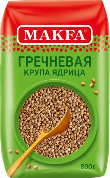 Гречка Makfa / Макфа ядрица быстроразваривающаяся отборная 800г / крупа