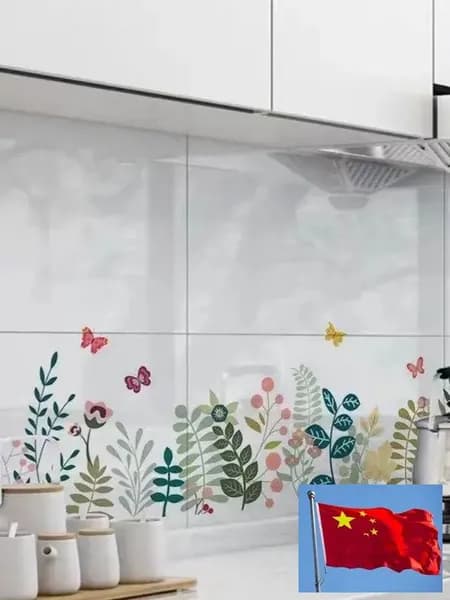 Маслостойкие обои для кухонного стола 60x100 см, влагонепроницаемые, термоустойчивые
