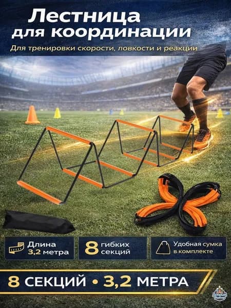 Лестница для координированного орбитального перемещения с 8 сетками