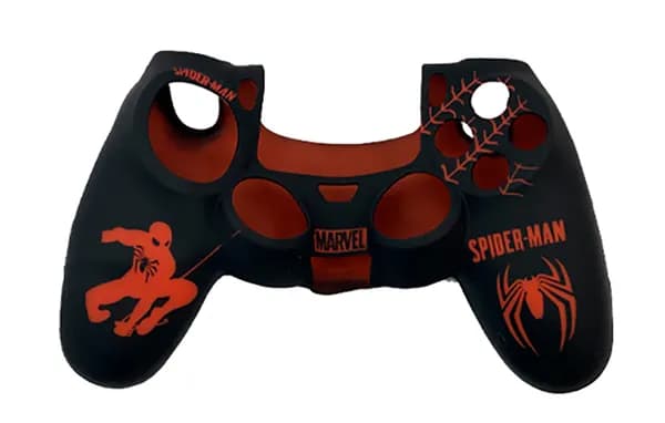 Силиконовый чехол для геймпада DualShock 4 (Spider-Man)