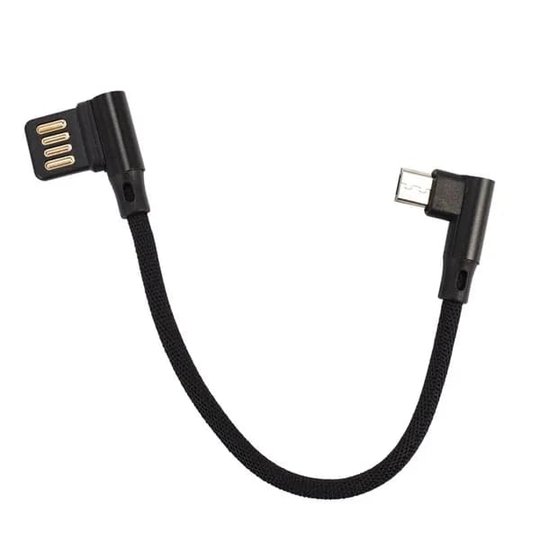 15 см Micro-USB 5Pin под прямым углом к левому 90 градусов USB 2.0 двойной локоть кабель для зарядки данных планшета и телефона V8