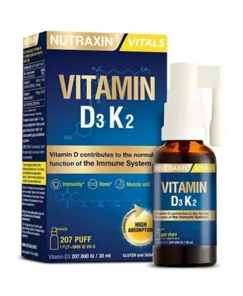 Нутраксин Витамин D3K2 Спрей 30 мл