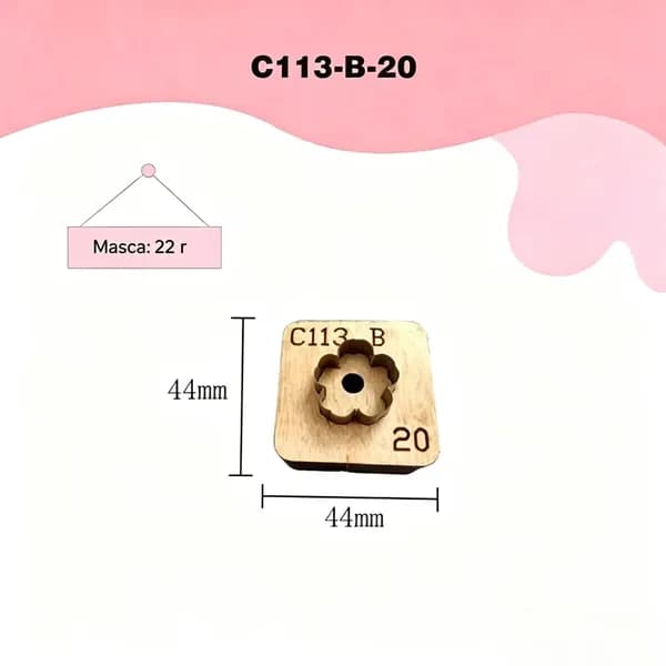 Комплект штампов для кожи C113B-20 формы цветов сакуры, клевера и звёзд, инструмент для ручного творчества из экокожи