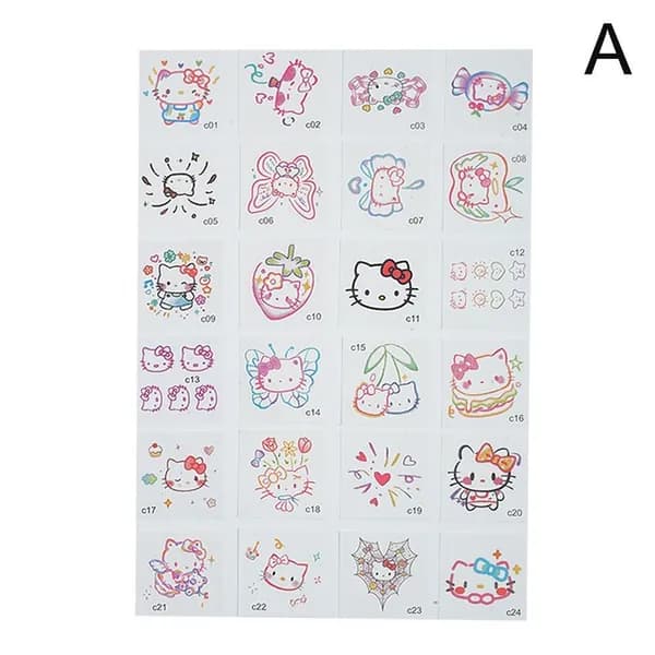 Красочные наклейки-татуировки Hello Kitty