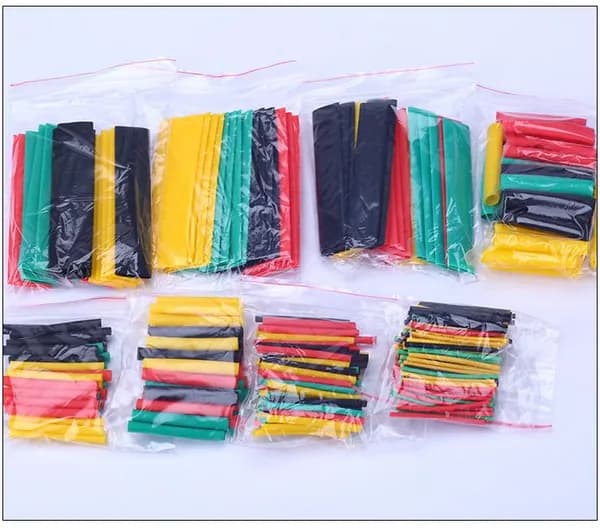 164pcs Термоусадочная трубка, многоцветная многопрофильная