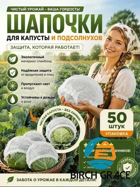 Укрывной материал, 0.2x0.22 м, 50 шт