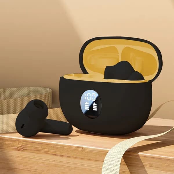 Viikei Наушники беспроводные с микрофоном, Bluetooth, USB Type-C, черный матовый