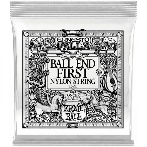 Первая струна Ernie Ball P01521 Черный Нейлон с шариком