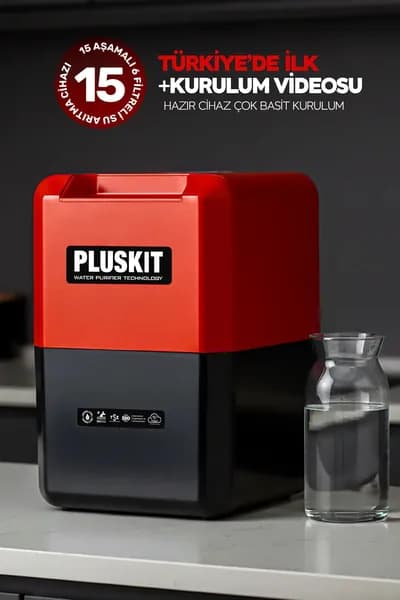 Valesya PLUSKIT 15-ступенчатая система обратного осмоса, мембрана 80 GPD и стальной бак 8 литров. Фильтр для очистки питьевой воды под мойку, с ограничителем давления, для дома и дачи.