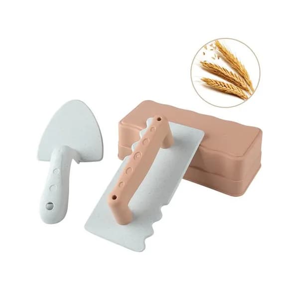 Детский набор для изготовления снеговика (3 предметов): формочки, инструменты для лепки и аксессуары для творчества
