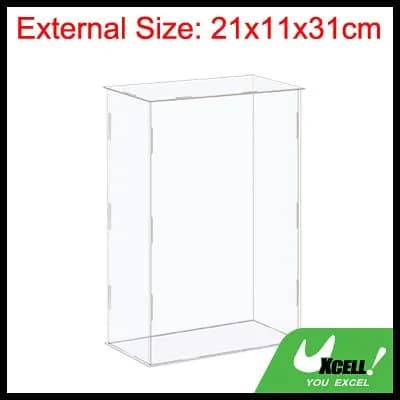 Витрина UXcell 21x11x31см акриловая прозрачная защитная