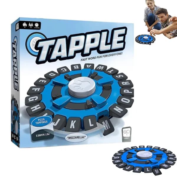 Английский Tapple Безумные буквы Быстрый темп Домашняя настольная игра