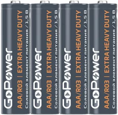GoPower Батарейка AA, R (солевой) тип, 1,5 В, 60 шт