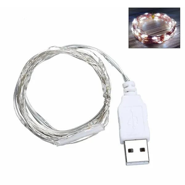Гирлянда-фонарик на USB 3м 30 светодиодов, W2