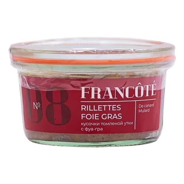 Риет из утиной печени Галерея Вкуса Rillettes De Canard Foie Gras 120 г