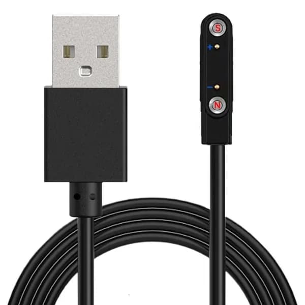 Магнитный кабель для зарядки умных часов (2pin/4pin/5pin, 2.5 17 мм), 2-контактный 7,62 мм x 14,3 м - вперед