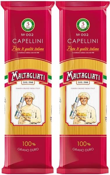 Макаронные изделия Maltagliati Капеллини, комплект: 2 упаковки по 450 г