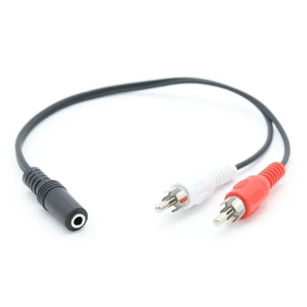 Износостойкий 3.5 мм стерео разъем к 2 RCA кабель для микрофона, микшера, колонок, усилителя, сигнальный шнур