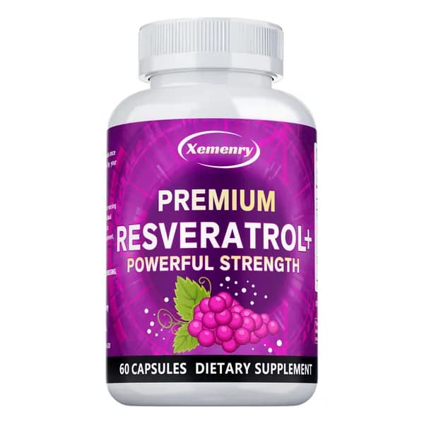 Биологически активная добавка Xemenry Resveratrol: антиоксидант, омолаживающий эффект, способствует здоровью сердечно-сосудистой системы и улучшает состояние кожи.