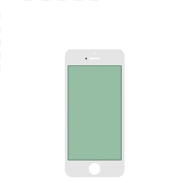 Стекло для переклейки на iPhone5/5S/5SE белый