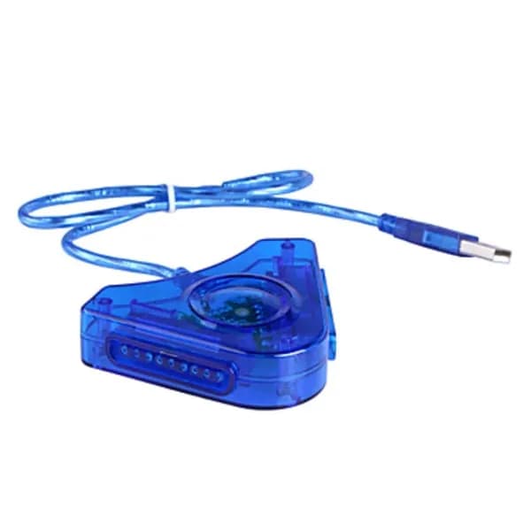 USB-адаптер для игрового контроллера с двумя портами для преобразования в ПК Поддержка Windows XP, VISTA, WIN7 (32-разрядная версия) PS1/для PS2
