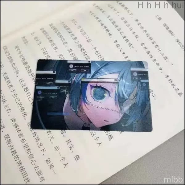 Волшебная 3D-карта Hatsune Miku с эффектом движения, креативная голографическая открытка для друзей и подруг, идеальный подарок для фанатов аниме