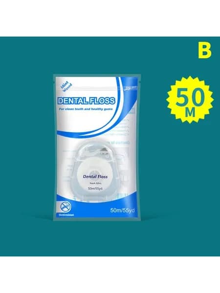 Зубная нить, рулон, 50 м, мятный аромат