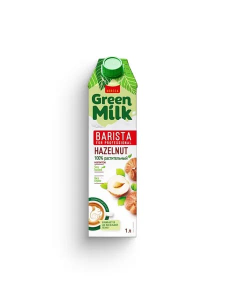 Напиток фундучный на соевой основе Green Milk Barista 1 литр