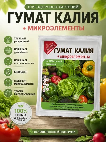 Гумат Калия с микроэлементами 100гр.
