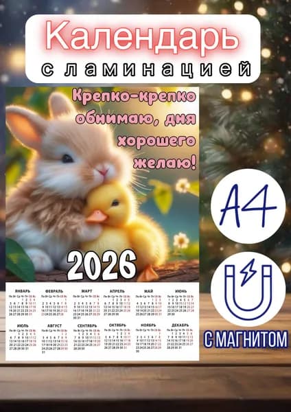 Календарь 2026 г., Настенный