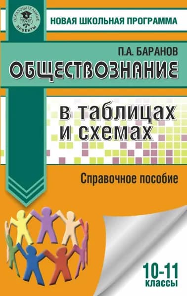 Обществознание в таблицах и схемах. Справочное пособие. 10-11 классы | Баранов Петр Анатольевич | Электронная книга