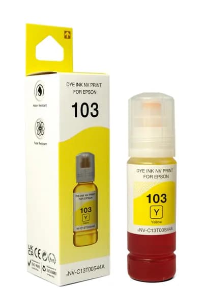 Чернила NV Print 103 для Epson L1110, L3100 (70 мл) Yellow (в коробке) совместимые