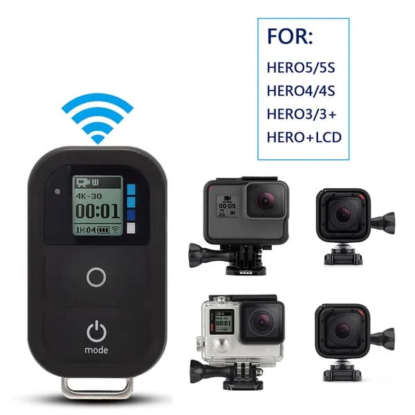 Силиконовый чехол для пульта дистанционного управления GoPro Hero 3/3+/4, модель GP112, чёрный
