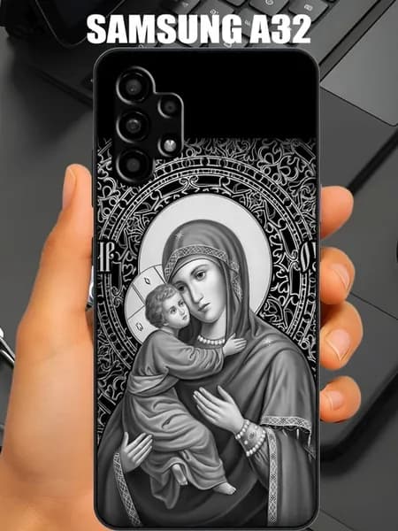 Чехол на samsung a32 с принтом икона