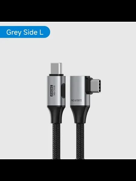 Кабель USB-C - USB-C 240 Вт 90 градусов 0.5m, Side L