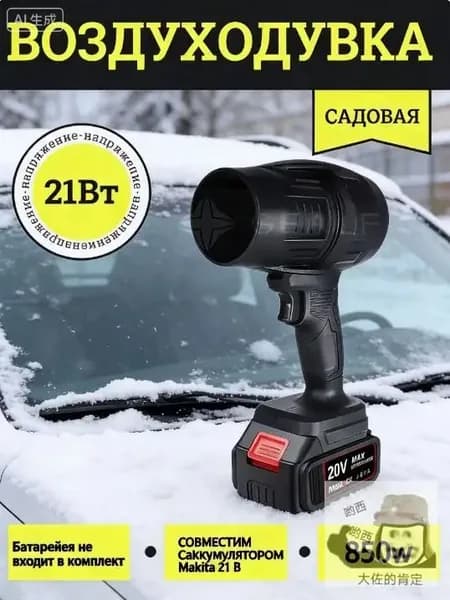 Воздуходувка для углей раздувайка электрическая фен для мангала раздуватель огня беспроводной для костра аккумуляторная