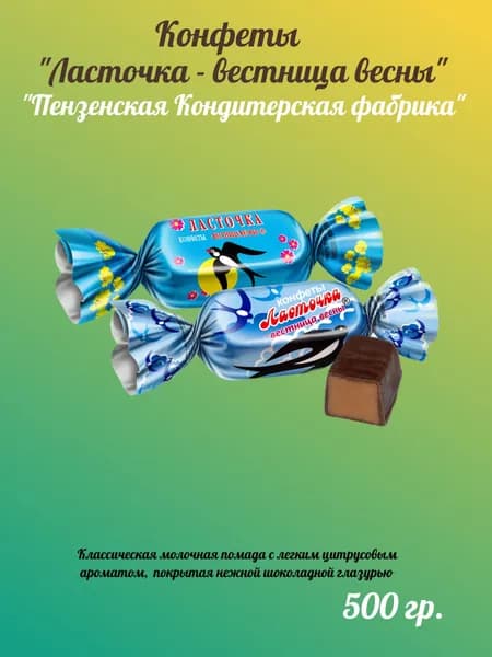 Конфеты Ласточка Вестница весны 500 г