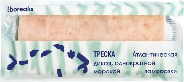 Фарш трески свежемороженый BOREALIS блочный, 750г - 1 шт.