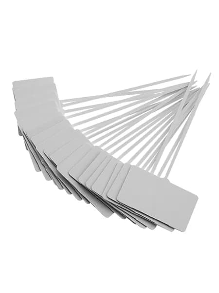 Таблички для рассады пластиковые СИБРТЕХ, 13 x 3 x 5 см, из ABS-пластика, заостренные колышки, 20 штук, для сада и огорода, посадочные таблички, 64302