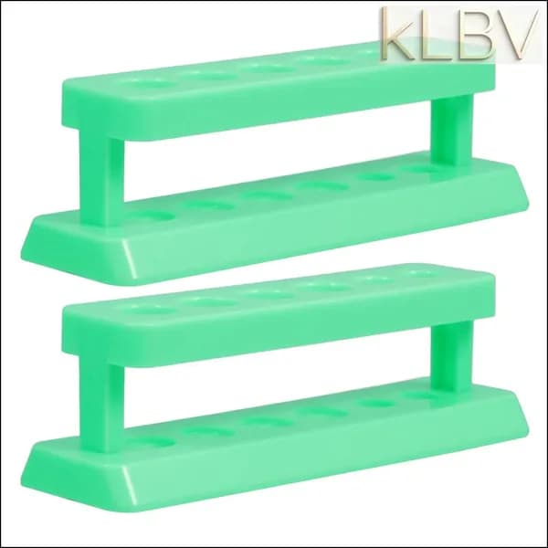 Пластиковый Держатель Пробирок, 2 Комплекта, 16.00X5.50X5.00 См, Для Лабораторных Испытаний, Легкий Зеленый