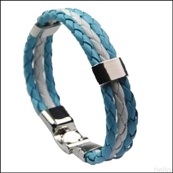 Плетеная кожаная манжета с флагом Аргентины, стильный браслет для болельщиков, модный аксессуар
