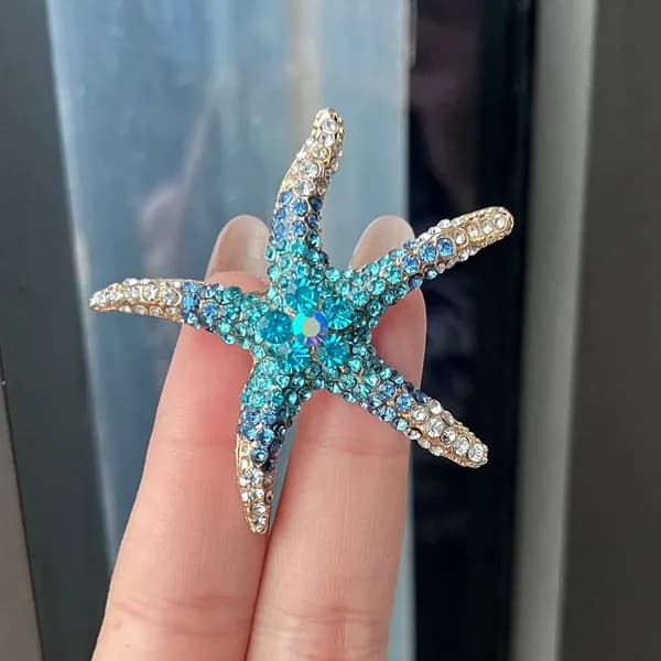 Брошь со стразами, 1 шт.
