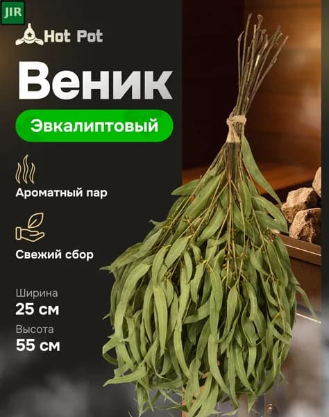 Веник для бани Эвкалиптовый, 1 шт.