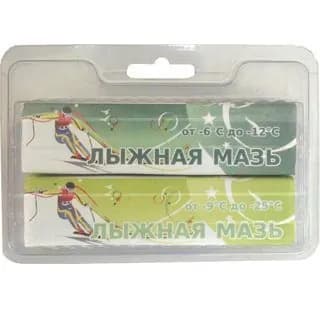 Лыжная мазь (комплект из 2 брусков), От -6С до -12С; От -9С до -25С