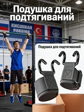 Крюки для турника, максимальный вес пользователя: 200 кг