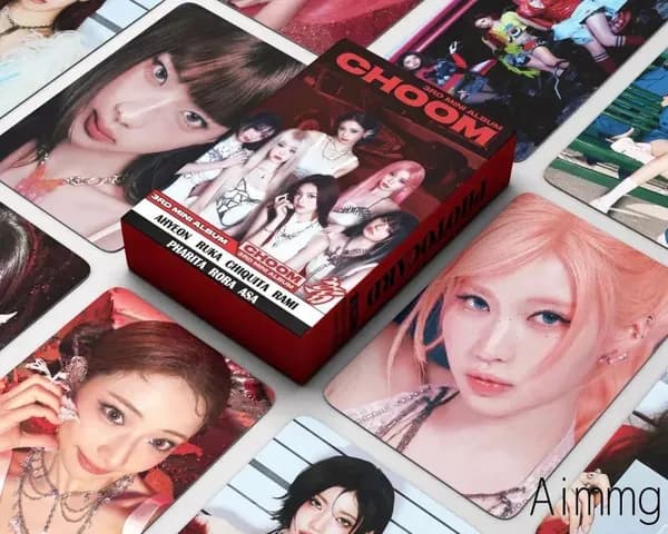 127шт/коробка BABYMONSTER Фотокарточки CHOOM Карты kpop BABYMONSTER карточка CHOOM Коллекционная