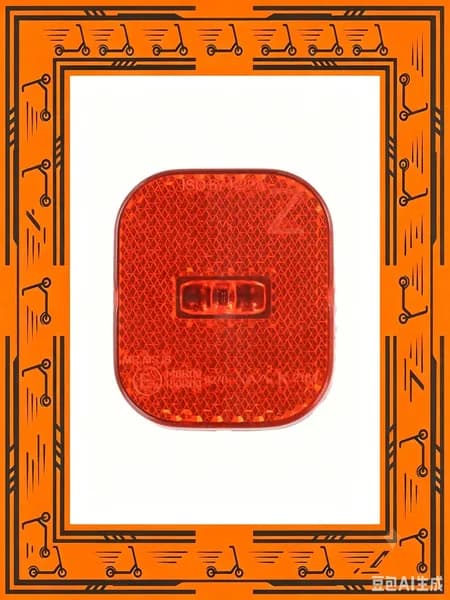 Защитный кожух светофора Segway Max G2, ABS+PC, 45*53*23мм, красный