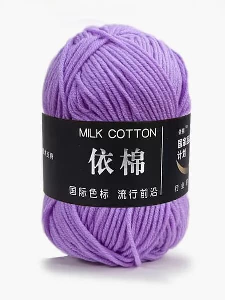 1 штука 50 г 4 прядей хлопчатобумажной пряжи молочного цвета